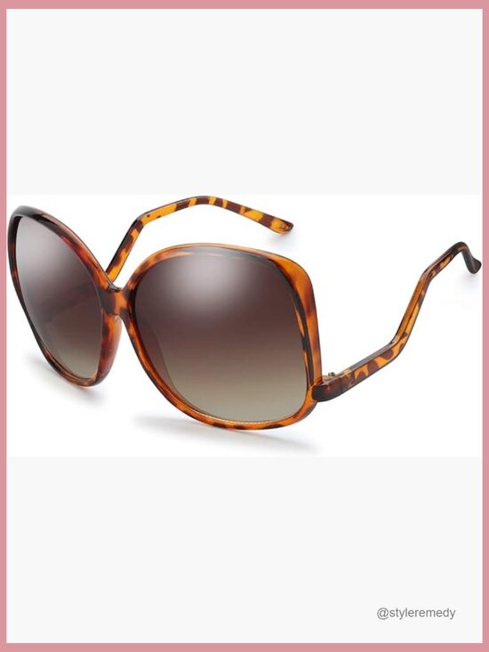Oversized Square Cat Eye Hybrid Butterfly Fashion Sunglasses with UV400 main image 7